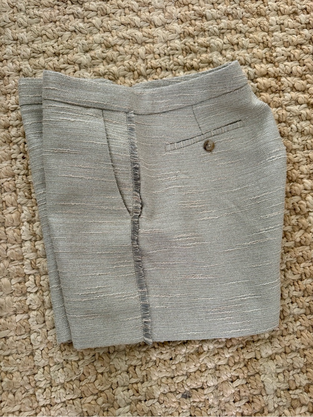Banana Republic Light Grey/Beige Tailored Bermuda Shorts - Picture 4 of 4